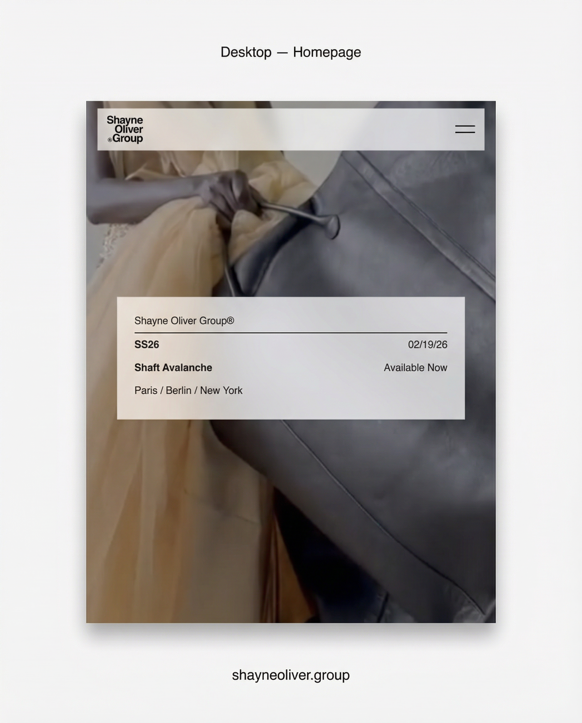 Shayne Oliver Group — Desktop Hero